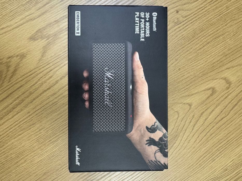 Портативна колонка Marshall Emberton II Black and Steel оригінал