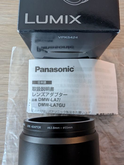 Tubo adaptador Panasonic DMW-LA7