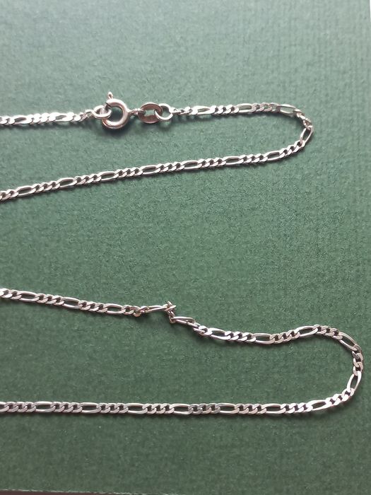 Elegancki srebrny łańcuszek  - 59 cm