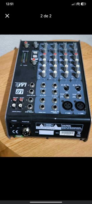 Mesa de Som LD Systems LAX6 – 6 Canais – Profissional.