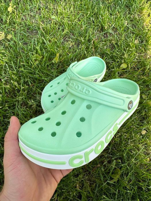 Крокси бірюзові жіночі кроксы женские crocs bayaband 36-45 розмір