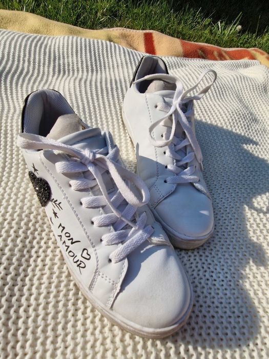 Buty sneakersy białe rozm. 38