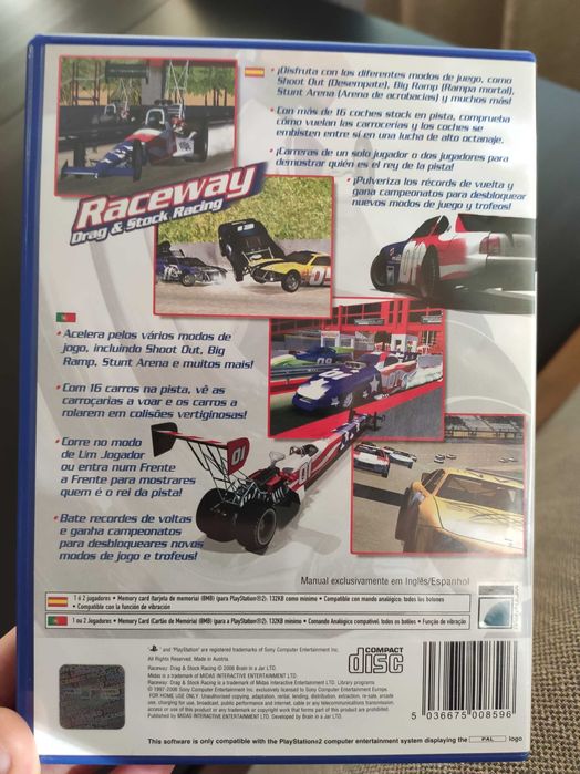 Raceway Drag & Stock Racing" Game for PlayStation 2 (PS2)64309747126787122