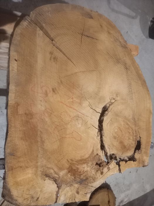 Plastry dębowe i gruszkowe.