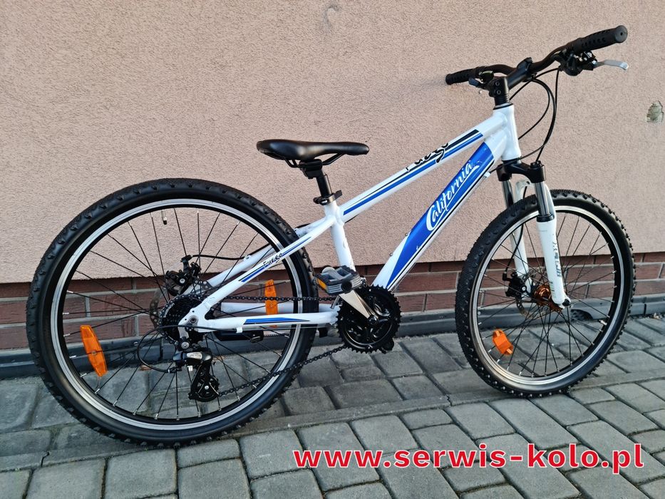 Rower dziecięcy CALIFORNIA koła 24 SHIMANO ALTUS aluminium rabat