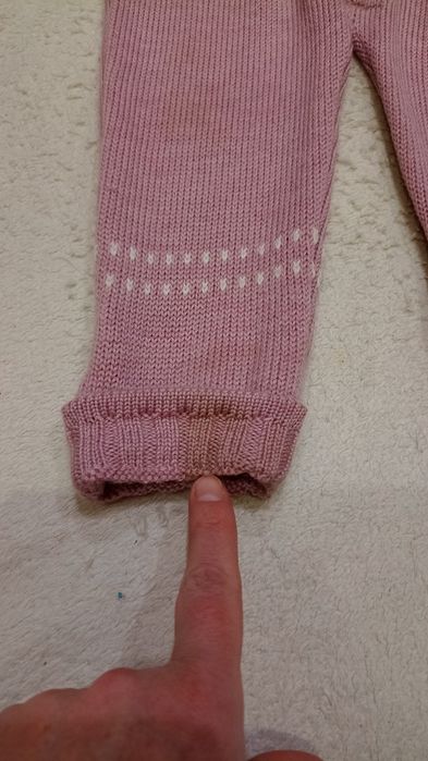 Śliczny kombinezon wełniany, Merino Wool wełna Lillelam 80