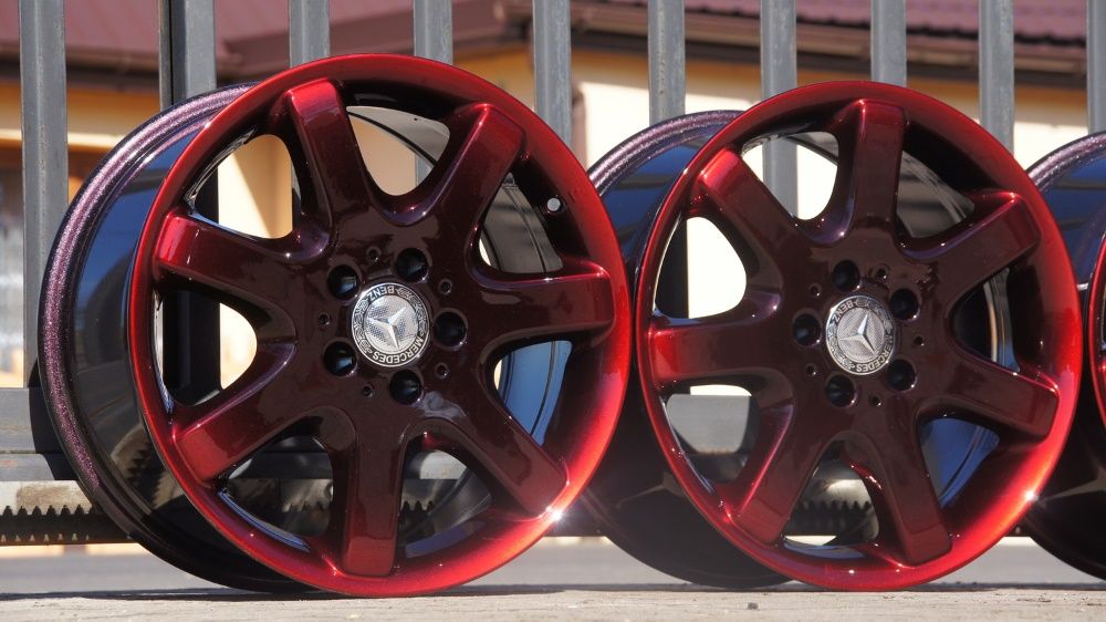 Alufelgi Mercedes 8,5Jx17" et52 5x112 w cieniowanym red candy