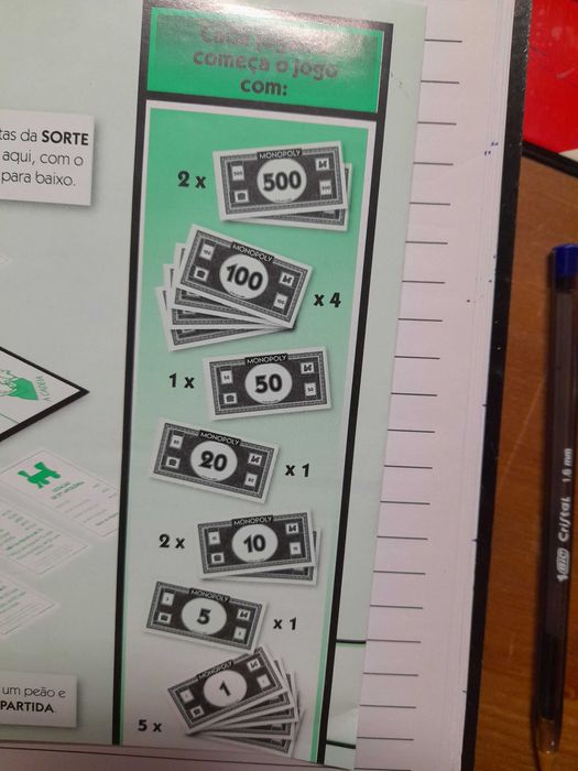 Jogo tabuleiro MONOPOLY  (antigo) usado em mt bom estado e completo