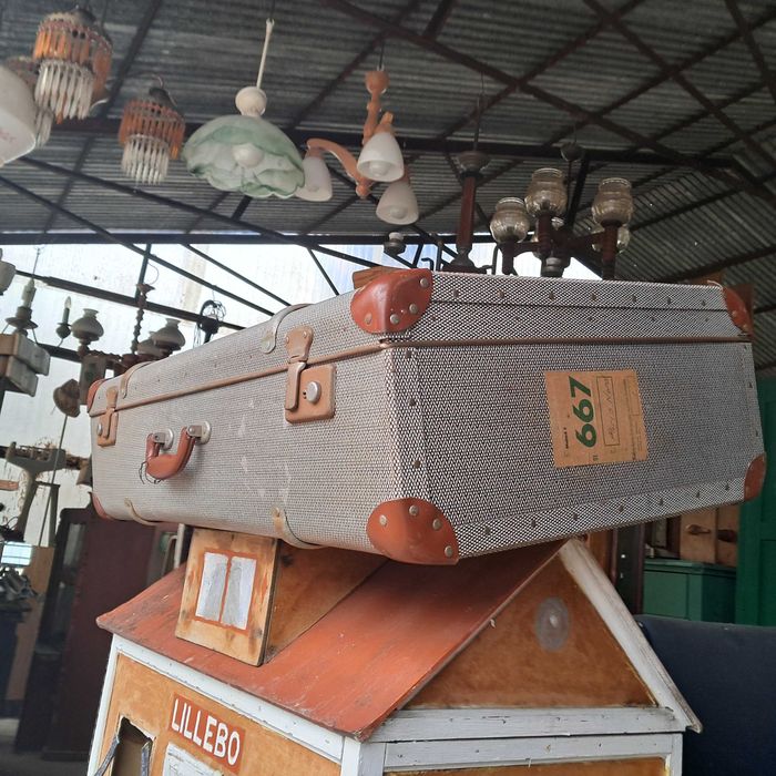 walizka stara duża w bdb stanie głęboki PRL