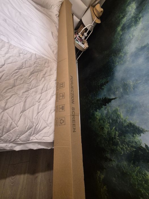 Retoo nowy elektryczny ekran projekcyjny 265×179cm