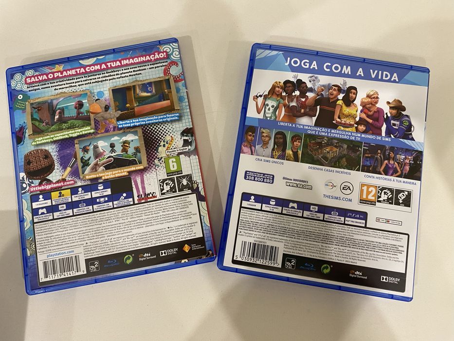 Jogos PS4 Sims 4 e Little Big Planet 3