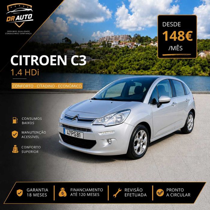 Citroën C3 1.4 HDI- Desde 148€ por mês