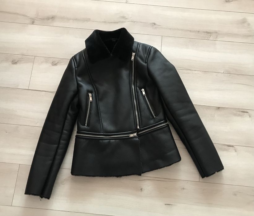 Тепла коротка дублівка авіатор, дубльонка  для дівчат 40-42 роз