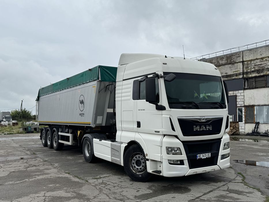 MAN TGX 18480+WIELTON NW3 самоскид 50 метрів кубічних