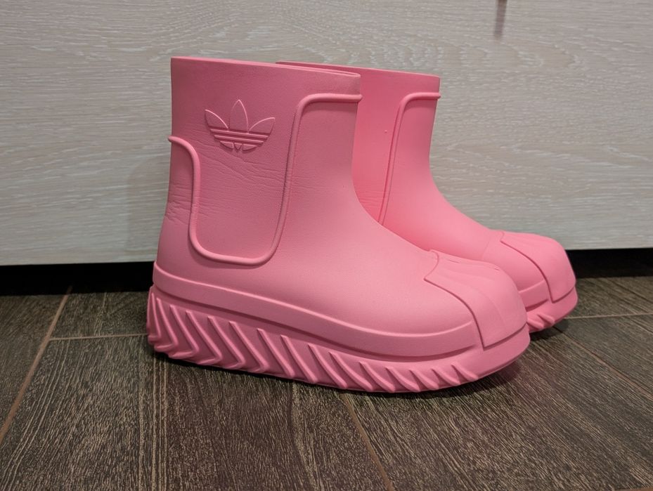 Гумові чоботи Adidas рожеві
