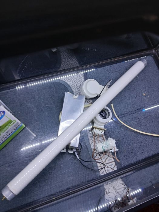 Aquário c/ tampa e acessórios