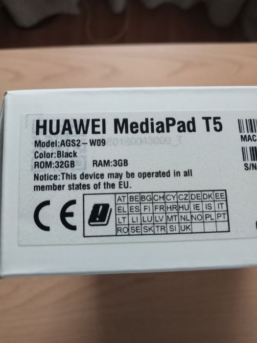 Huawei MediaPad T5,3/32/256, Android 8,екран 10"