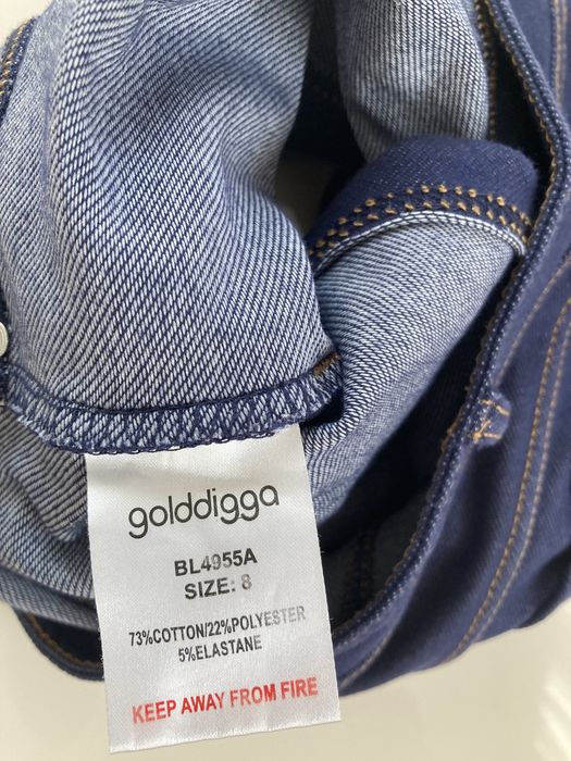 Spodenki bawełniane jeansowe 36 S