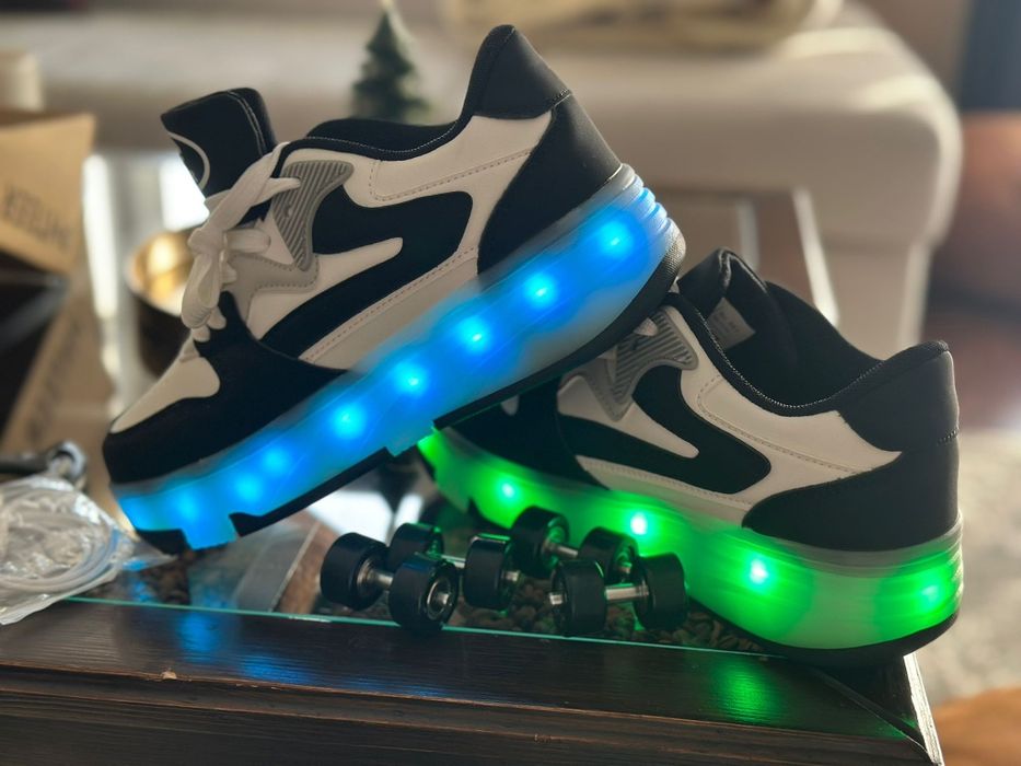 Rolkobuty LED dziecięce 37 adidasy świecące