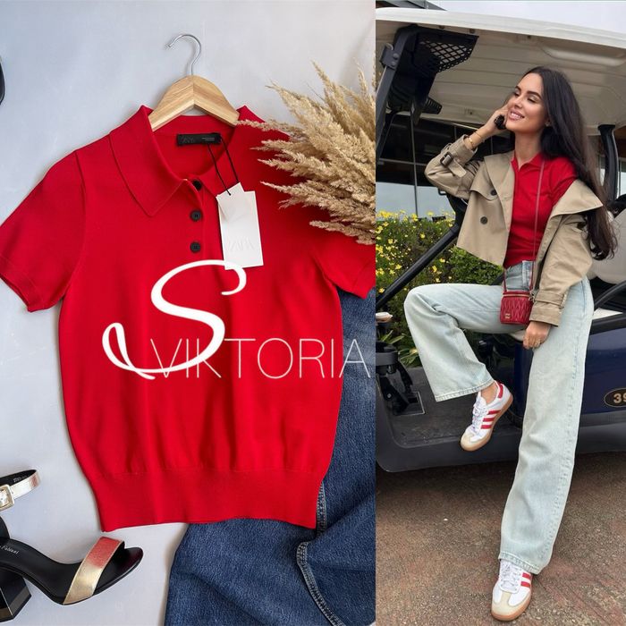 Поло zara футболка
