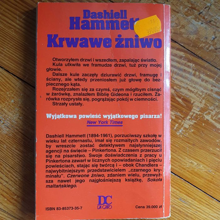 Dashiell Hammett Krwawe żniwo