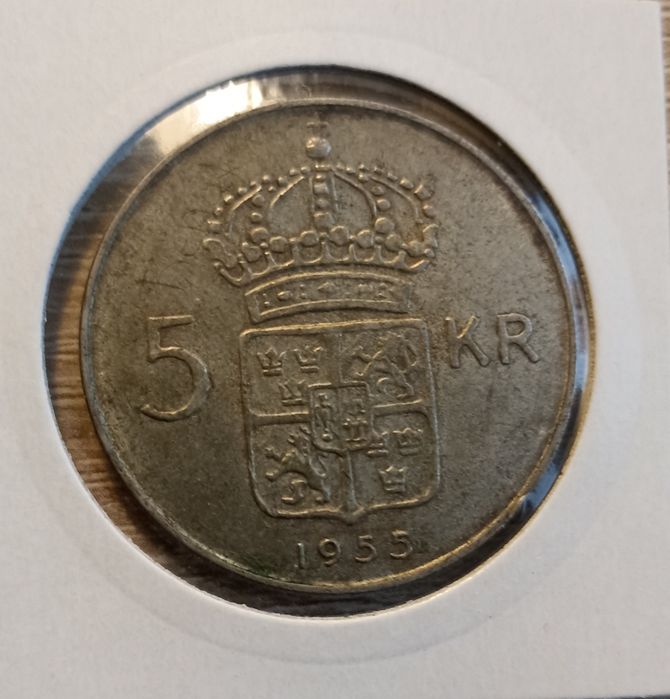 Szwecja, 5 koron 1955