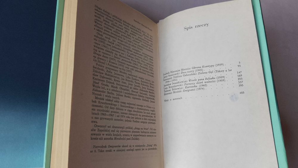 "Antologia dramatu polskiego" 1981 PIW