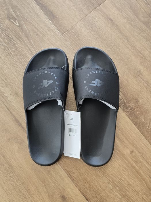 4F Klapki Unisex Wsuwane Lekkie Roz. 41 | Lato • basen • plaża • Wakacje