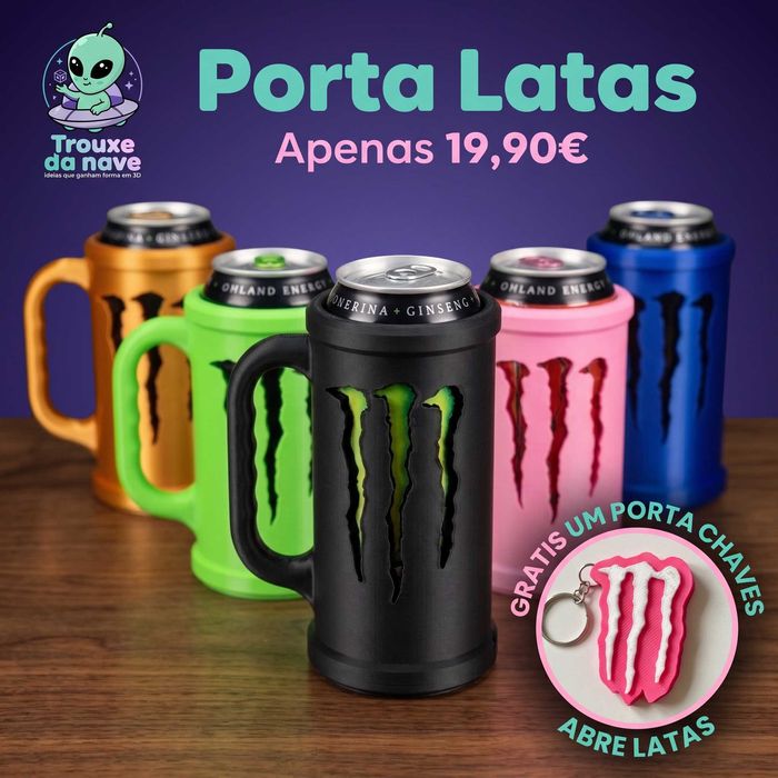 Porta Latas Monster