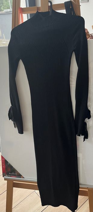 Sukienka guess czarna dzianina