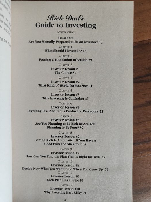 Rich dad / Robert kiyosaki guide to investing