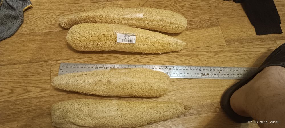 Мочалка люффа натуральна довжина від 25 см