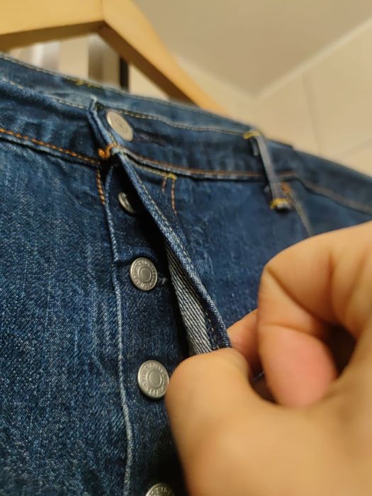 Spodnie jeansowe jeansy XL Levi's Strauss niebieskie szare błękitne 50