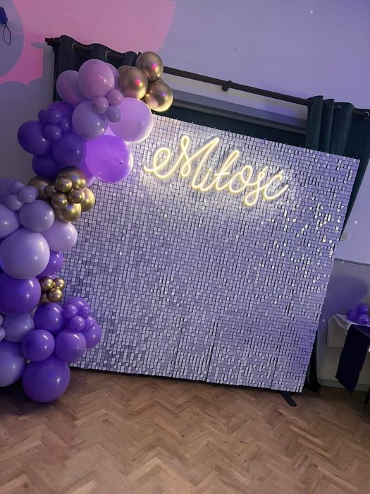 Napis led Miłość Ślub Wesele