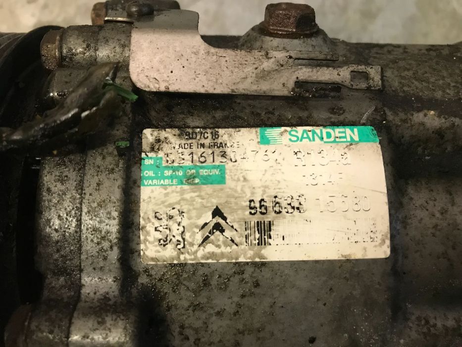 COMPRESSOR DO AC PEUGEOT 407 607  CITROEN C5 C6 2.7HDI 9656572380