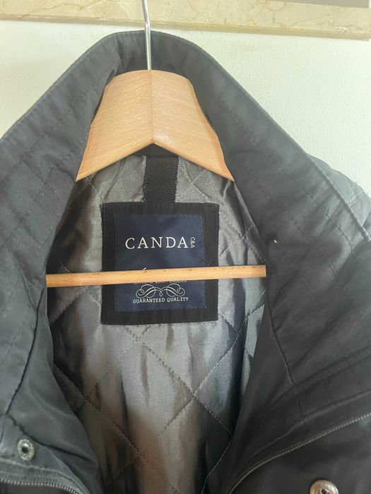 Kurtka męska zimowa czarna, z kapturem , rozmiar M/L, C&A