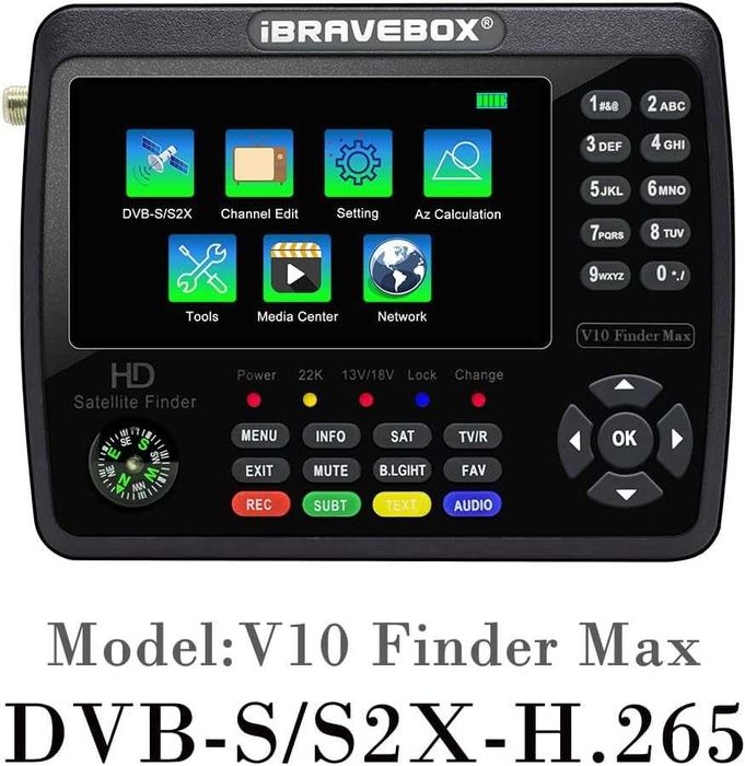 Miernik Sygnału SAT DVB-S/S2/S2X iBRAVEBOX V10