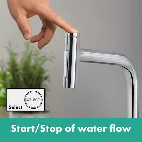 змішувач з  розпилювачем Bateria Metris Select M71 Hansgrohe 73820000