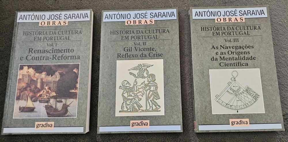 Coleção 3 volumes dos livros História da Cultura em Portugal
Volume 1: