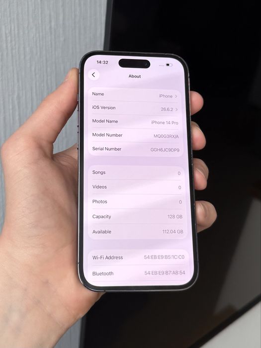 Продам Apple Iphone 14 Pro 128GB Deep Purple Фіз.сім. Neverlock АКБ-100%