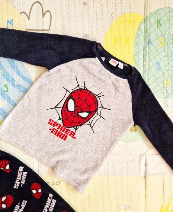 Тепла піжама Spiderman Marvel хлопчик 8-9 р домашній костюм