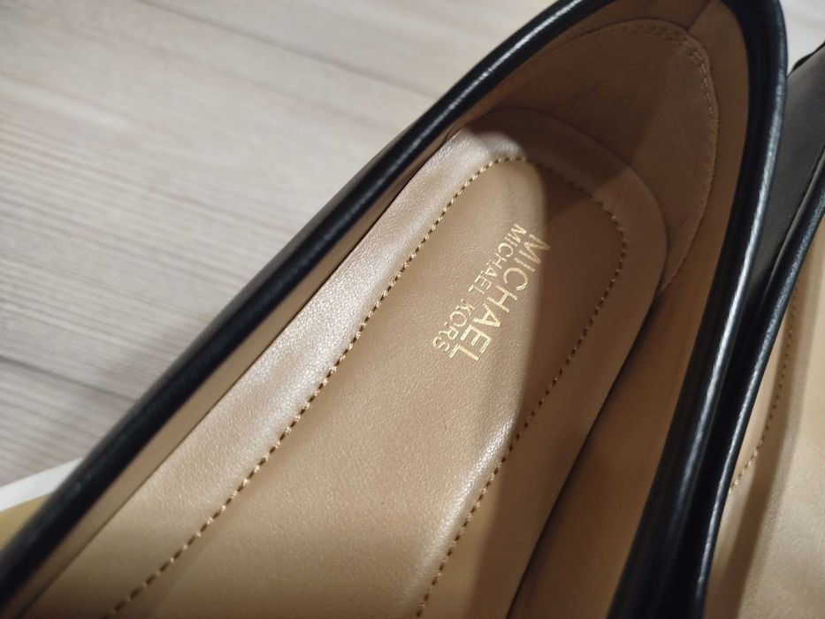 Buty damskie baleriny czarne nowe Michael Kors, rozmiar 7,5