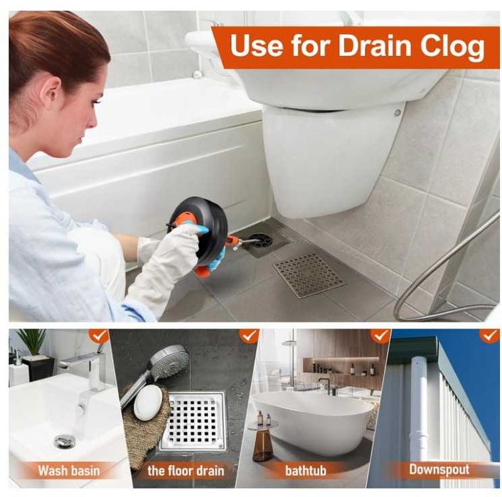 Narzędzie do czyszczenia rur, sprężyna 10m Kinglev