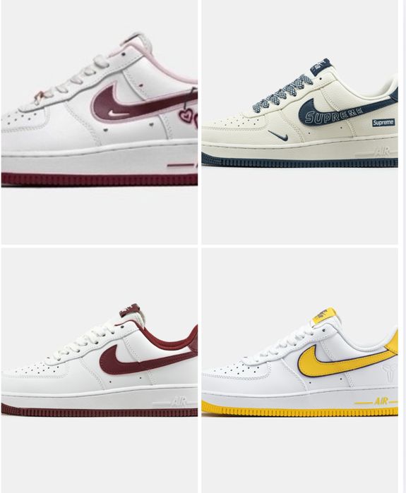 Nike air force 1 low р36-45 Black,white,green,pink