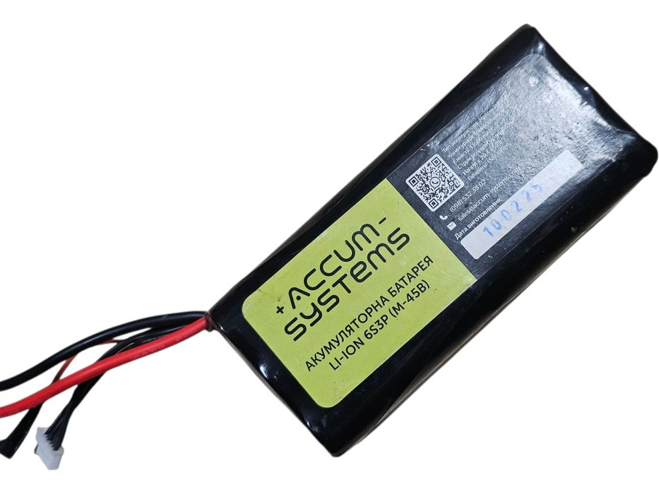 акб для фпв, дрона, квадрокоптера 6s3p на 13 500mah  (molicel p45b)
