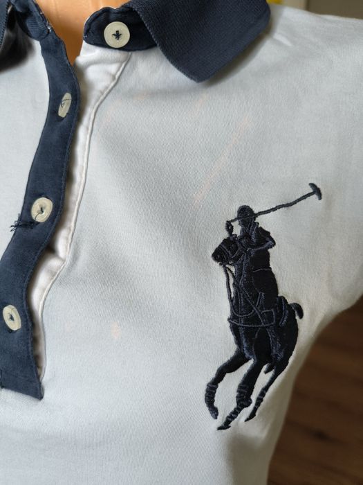 Ralph Lauren Polo koszulka damska bez rękawków XL błękitna duże logo