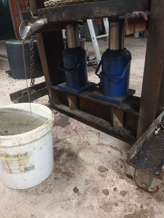 Mini lagar para produção de azeite