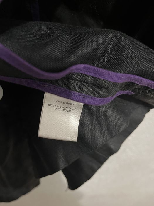 Gabardine linho preto Soft Grey