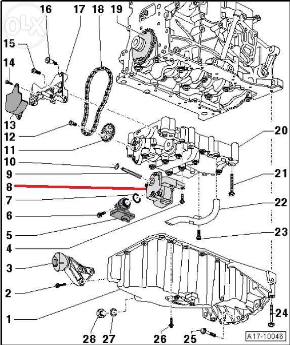 Kit de reparação de bomba de óleo AUDI A4 B7 - A6 VW PASSAT - 2.0 td