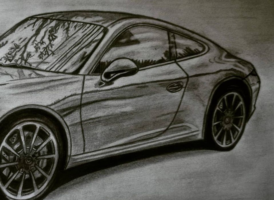 Rysunek - Porsche 911